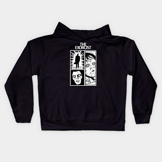 The exorcist 1973 Kids Hoodie by HeichousArt